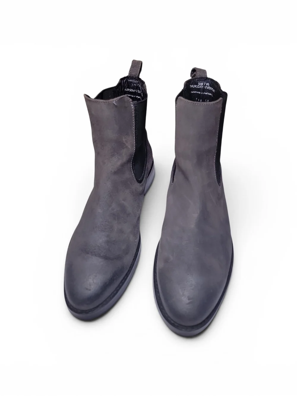 Thursday Boot Co. Dutchess, Grey Chelsea Boots Sz7